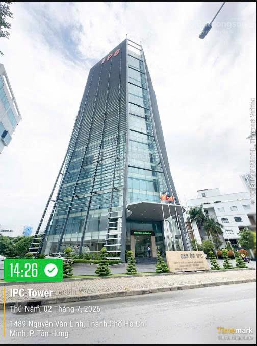 Cho thuê mặt bằng văn phòng 190m2 tòa ipc tower quận 7 giá cực tốt