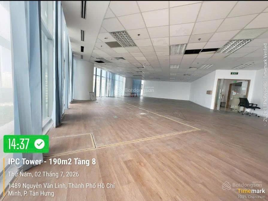 Cho thuê mặt bằng văn phòng 190m2 tòa ipc tower quận 7 giá cực tốt