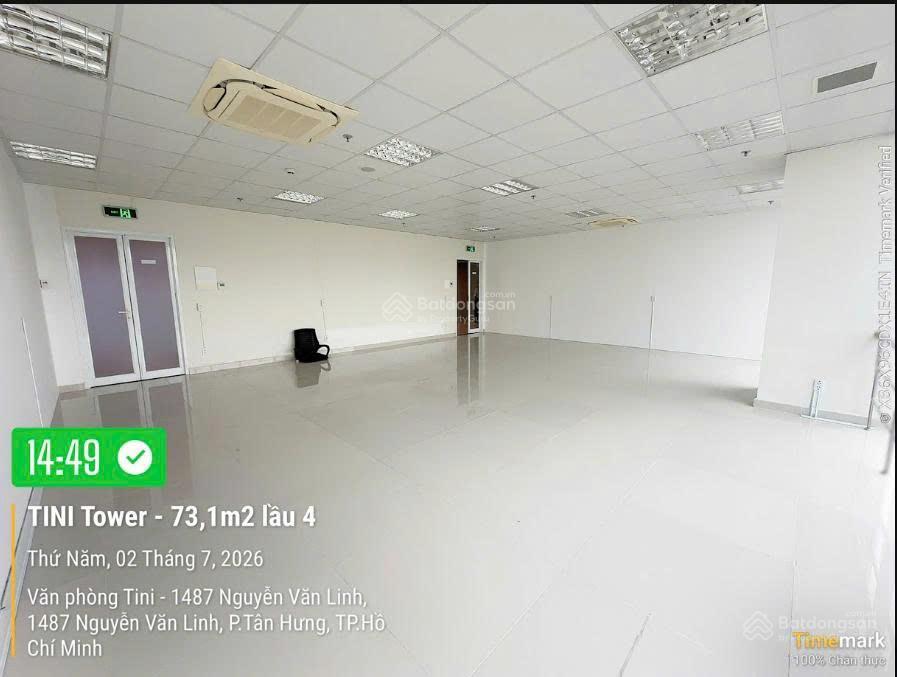 Cho thuê mặt bằng văn phòng 73m2 tòa nhà tini office 1487 nguyễn văn linh quận 7 giá cực tốt