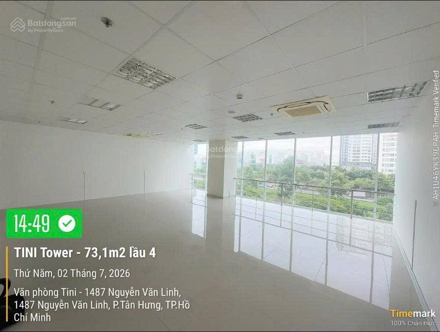 Cho thuê mặt bằng văn phòng 73m2 tòa nhà tini office 1487 nguyễn văn linh quận 7 giá cực tốt