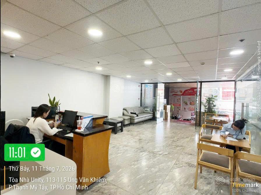 Cho thuê mặt bằng văn phòng 140m2 tòa nhà unity 113 ung văn khiêm, quận bình thạnh, giá cực tốt