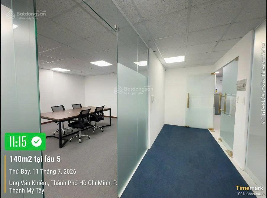 Cho thuê mặt bằng văn phòng 140m2 tòa nhà unity 113 ung văn khiêm, quận bình thạnh, giá cực tốt