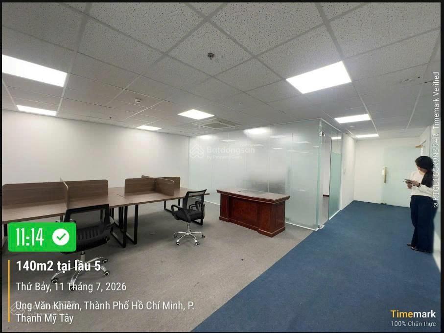 Cho thuê mặt bằng văn phòng 140m2 tòa nhà unity 113 ung văn khiêm, quận bình thạnh, giá cực tốt