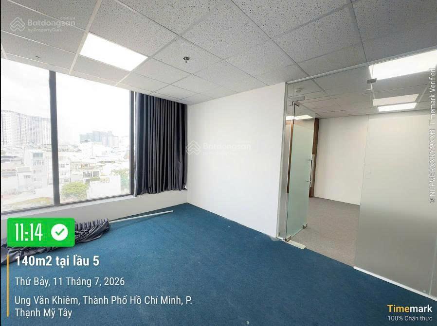 Cho thuê mặt bằng văn phòng 140m2 tòa nhà unity 113 ung văn khiêm, quận bình thạnh, giá cực tốt
