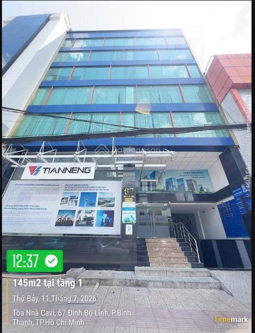 Cho thuê mặt bằng văn phòng 145m2 tòa nhà halo 67 đinh bộ lĩnh, quận bình thạnh, giá cực tốt