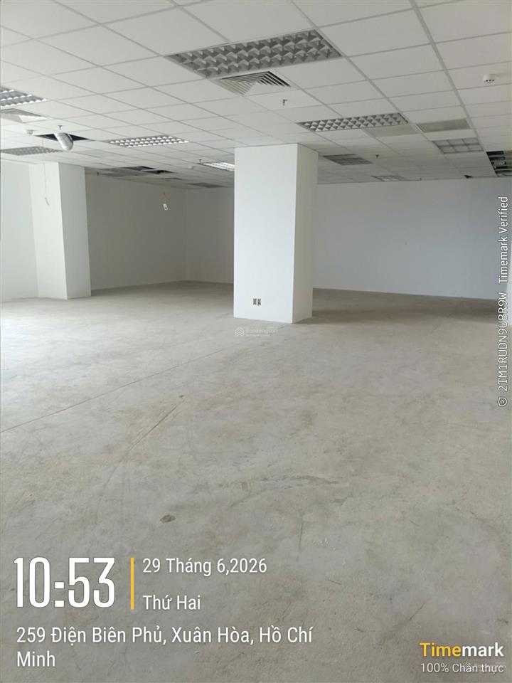 Hot! cho thuê mặt bằng văn phòng 163m² tại 257 điện biên phủ  giá tốt
