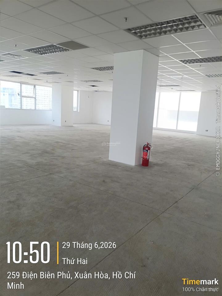 Hot! cho thuê mặt bằng văn phòng 163m² tại 257 điện biên phủ  giá tốt