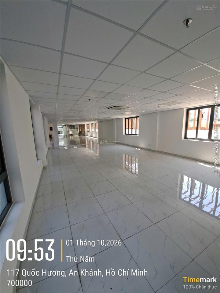 Cho thuê mặt bằng văn phòng 176m2 khải hoàn building quận 2, giá siêu tốt