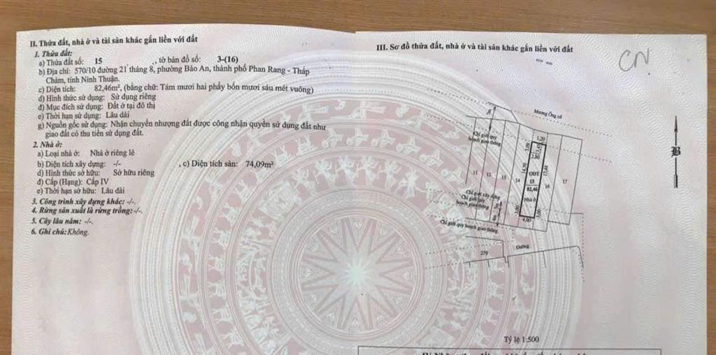 LỘC LÁ ĐẦU NĂM – CẦN BÁN NHÀ CẤP 4 TẠI KHU DÂN CƯ HIỆN HỮU - TỈNH NINH THUẬN