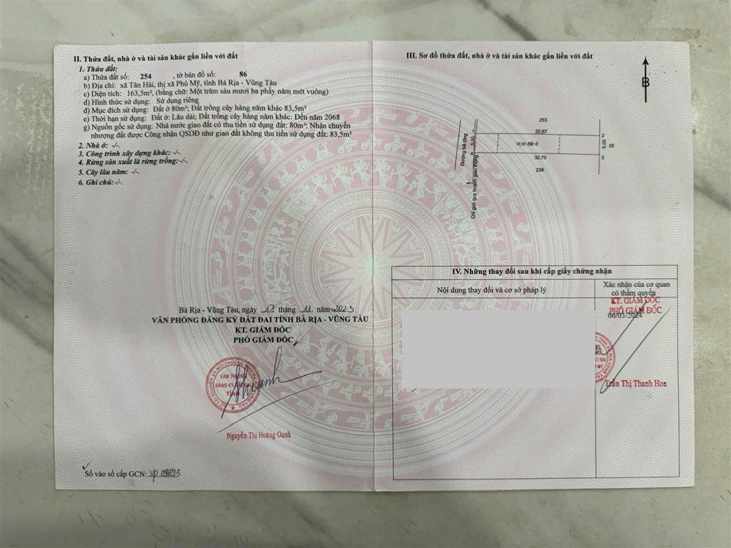 CHÍNH CHỦ CẦN BÁN LÔ ĐẤT ĐẸP CHU HẢI – VỊ TRÍ TIỀM NĂNG – SỔ HỒNG RIÊNG - TẠI PHƯỜNG TÂN