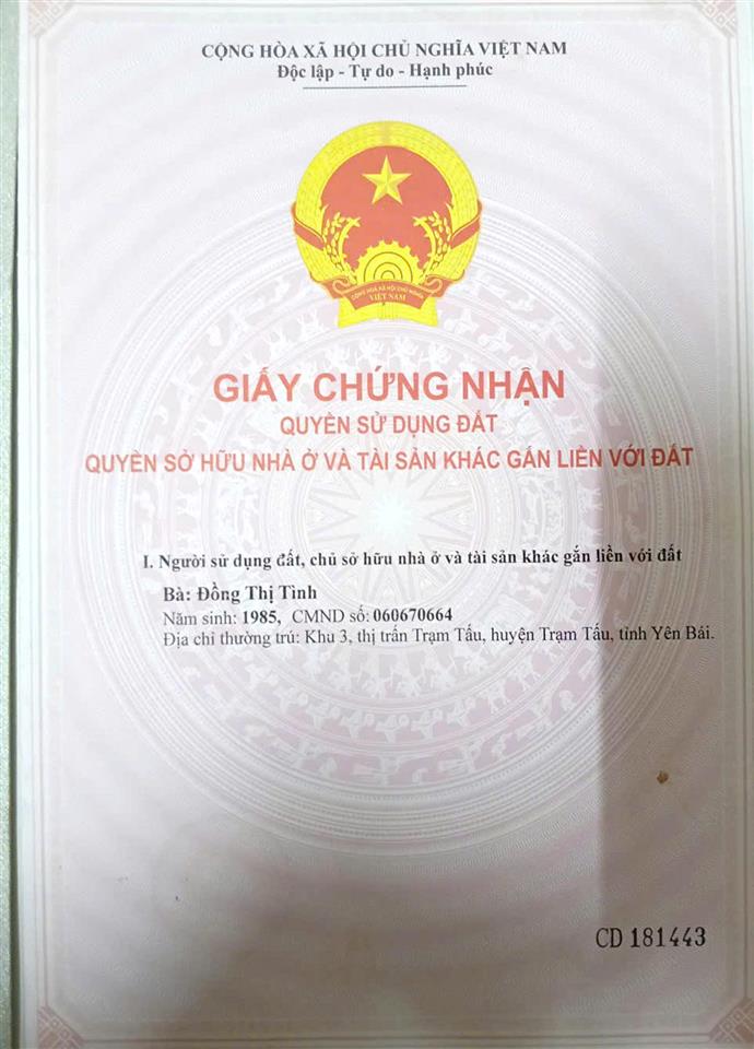BÁN TRỌN LÔ ĐẤT MẶT ĐƯỜNG TRẠM TẤU – BẮC YÊN, SƠN LA - TẶNG KÈM 595M² ĐẤT NÔNG NGHIỆP