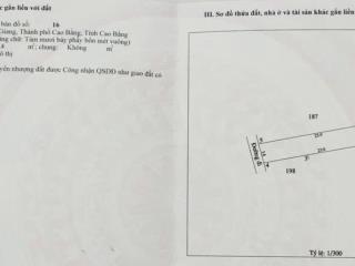 CHÍNH CHỦ CẦN BÁN NHÀ ĐẤT 87M2 TẠI TỔ 2, PHƯỜNG HỢP GIANG, TỈNH CAO BẰNG – VỊ TRÍ TRUNG