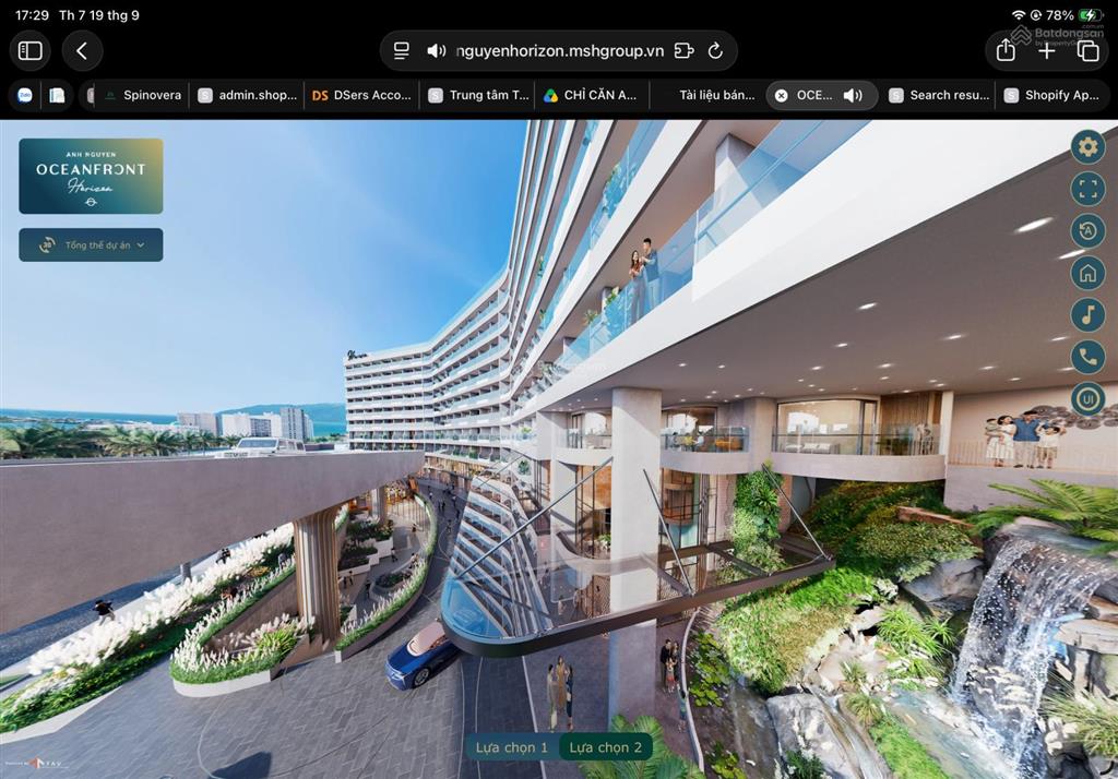 Căn ngoại giao tầng 8  9 view biển đẹp dự án