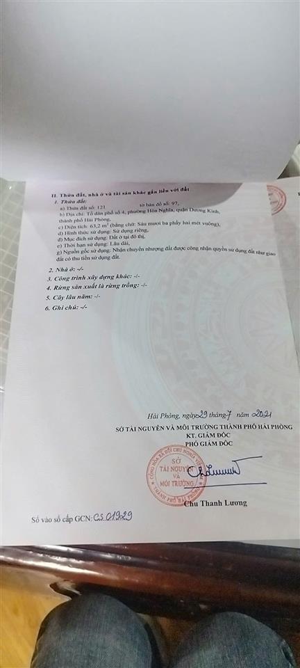 BÁN LÔ ĐẤT TẠI TỔ 4 HÒA NGHĨA - DƯƠNG KINH - ĐẦY ĐỦ TIỆN ÍCH