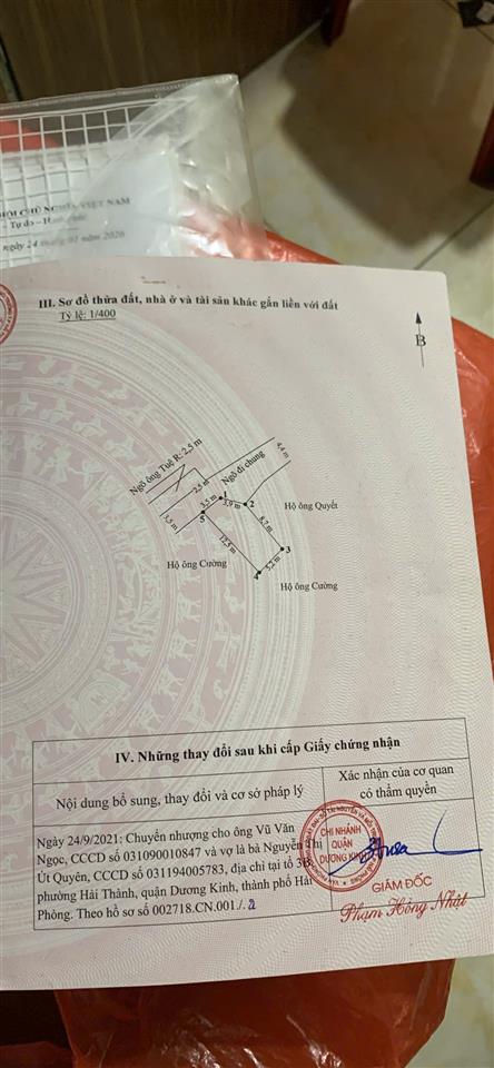 BÁN LÔ ĐẤT TẠI TỔ 4 HÒA NGHĨA - DƯƠNG KINH - ĐẦY ĐỦ TIỆN ÍCH