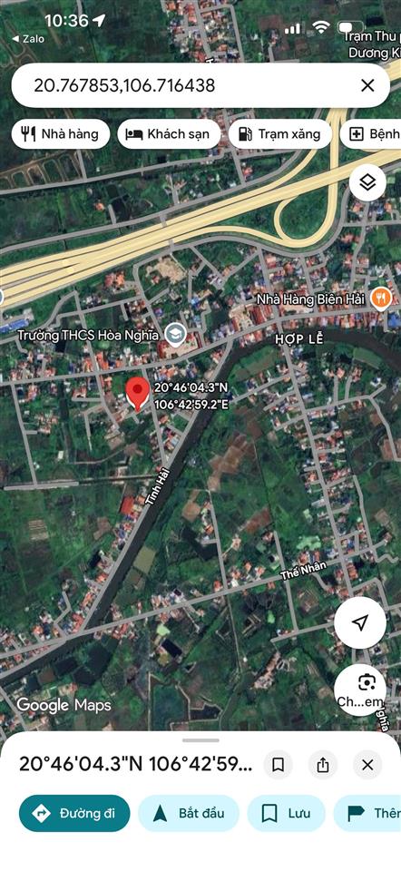 BÁN LÔ ĐẤT TẠI TỔ 4 HÒA NGHĨA - DƯƠNG KINH - ĐẦY ĐỦ TIỆN ÍCH