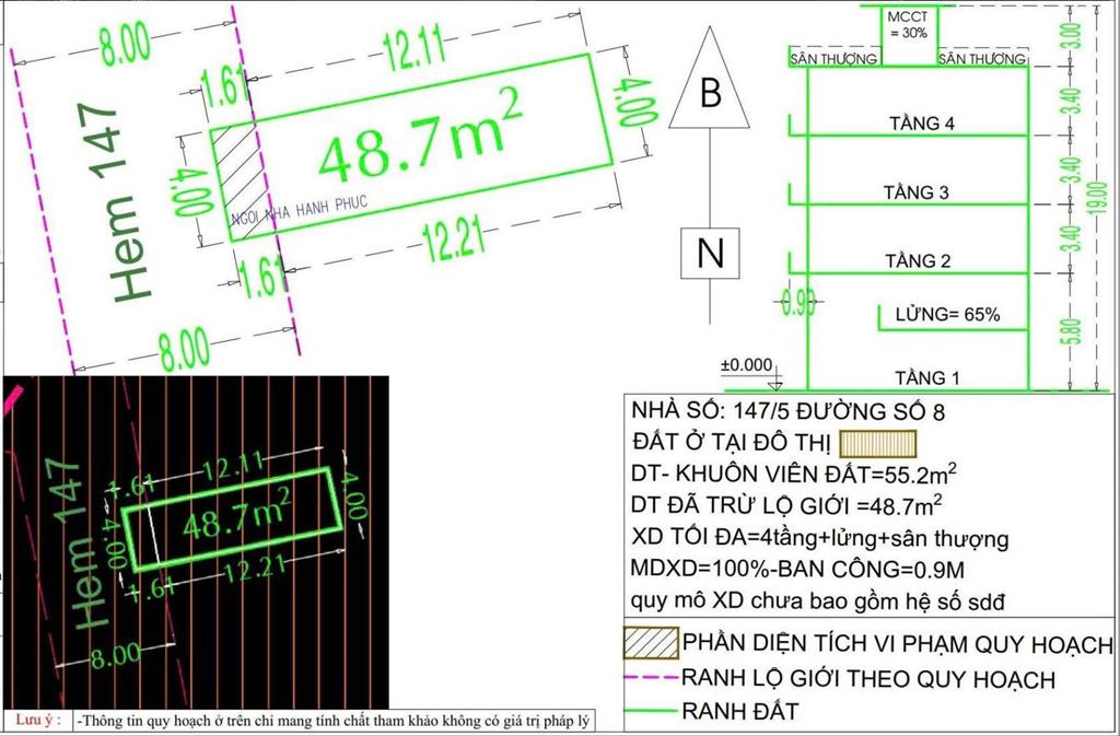 Bán nhà 147/5 đường số 8, bhh, bình tân, diện tích 4x14m, trệt lửng + lầu hẻm nhựa 6m sát eaon