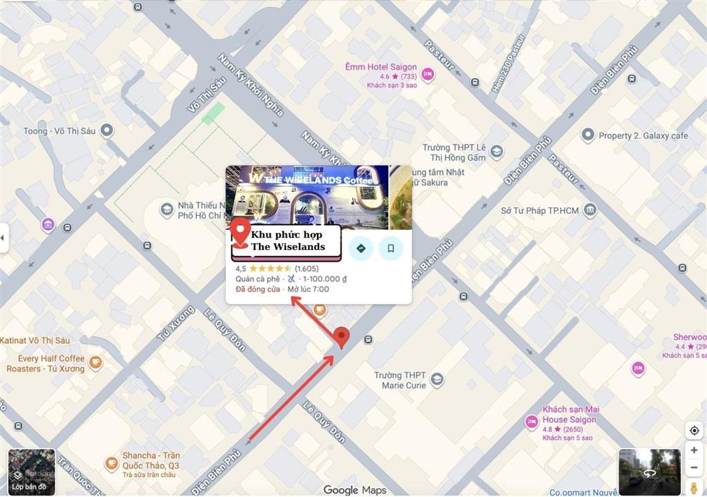 Vị trí kinh doanh vàng, cao cấp trung tâm quận 3