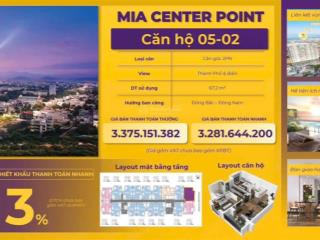 Chưa đến 3 tỷ nhận ngay căn hộ 2 pn đà nẵng mia center, sổ hồng vĩnh viễn, full nội thất