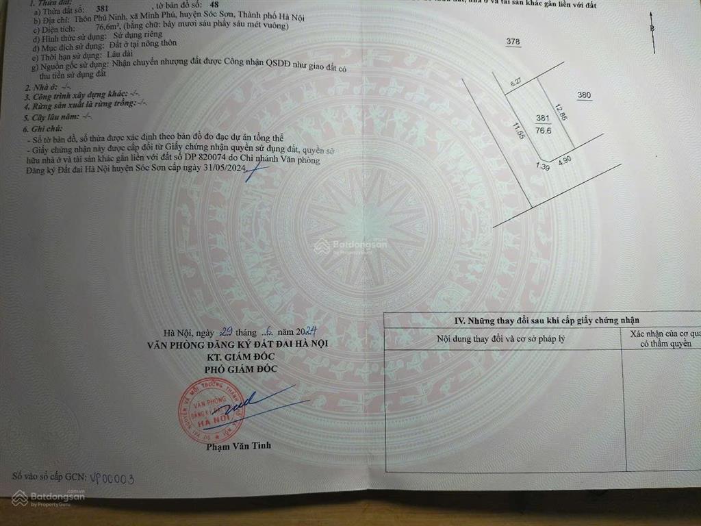 Lô góc siêu phẩm giá 2tỷ đường 6m tránh phú ninhkim anh