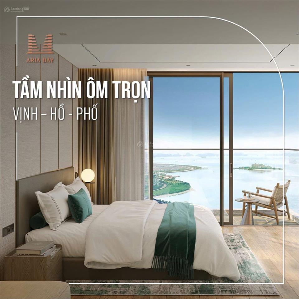 Siêu phẩm aria bay hạ long, nằm giữa lòng vịnh di sản. căn hộ 1 ngủ view trực diện biển chỉ 2 tỷ x