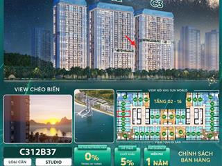 Quỹ căn độc quyền studio sun centrol town chỉ 1,765 tỷ sát bãi biển, đối diện bar valley sôi động