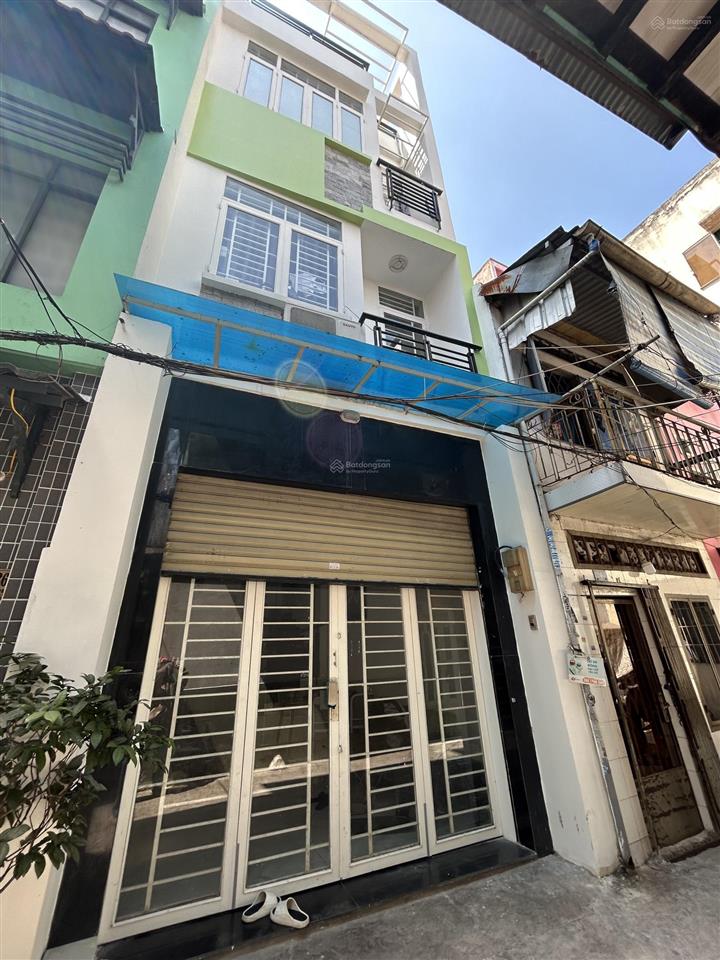Bán nhà hẻm 4m, quận 10  ngang 3,8m  nhà 4 tầng  đất vuông vức  sử dụng 140m2  chỉ 6,7 tỷ