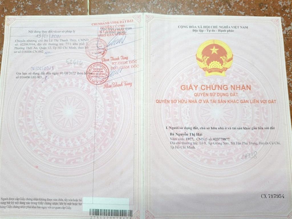 Bán đất 500m2 tại tân phú trung, củ chi, 4 tỷ vnd, mặt tiền 17m, ngõ rộng 4m đẹp