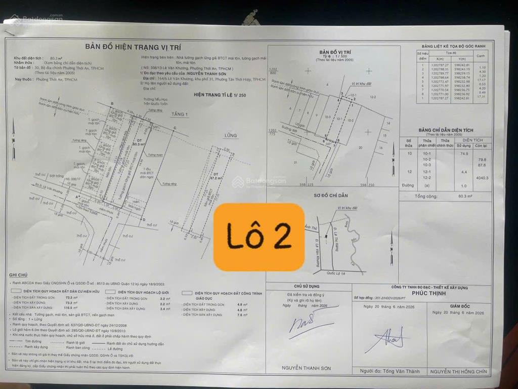 Hàng hiếm 1/ lê văn khương. đất đẹp, hẻm 6m thông xe hơi. giá 4,35 tỷ.