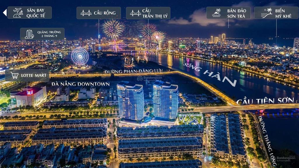 The meridian  căn hộ cao cấp bên sông hàn, liền kề điểm bắn pháo hoa diff & tháp 69 tầng sun group