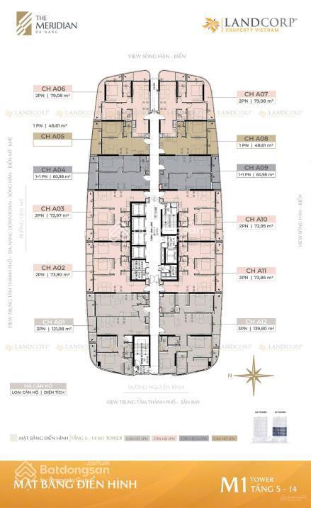 The meridian  căn hộ cao cấp bên sông hàn, liền kề điểm bắn pháo hoa diff & tháp 69 tầng sun group