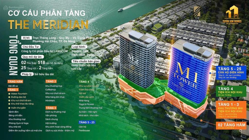 The meridian  căn hộ cao cấp bên sông hàn, liền kề điểm bắn pháo hoa diff & tháp 69 tầng sun group