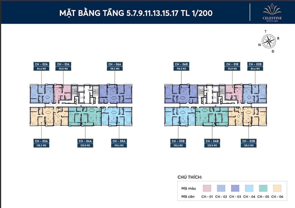 Bán căn 1pn+ tầng trung toà a view ngã tư võ chí công cv ngoại giao đoàn. dt 55,8m2. 0788 467 ***