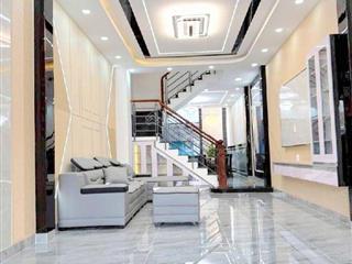 Nhà hẻm xe hơi sạch đẹp thông tứ tung  80m2 (4m x 20m)  3 tầng  mới đẹp lung linh vào ở ngay