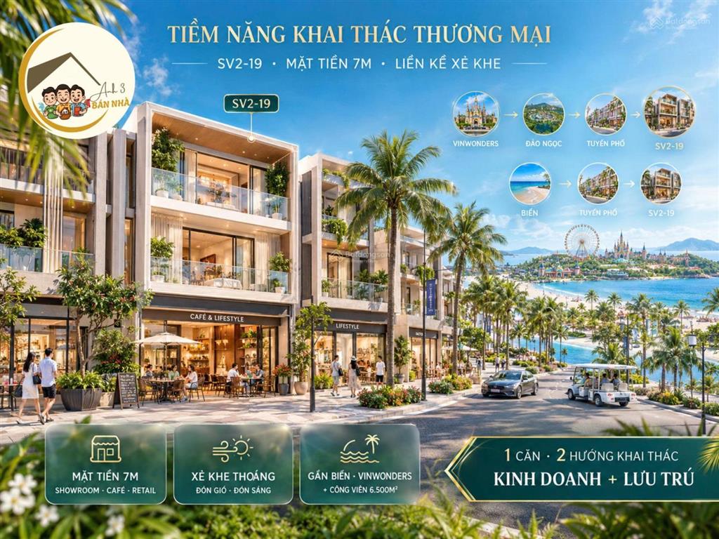 Căn xẻ khe riêng rất hay sv219  phân khu đảo ngọc  mặt tiền 7,5m  đáng để xem qua một lần