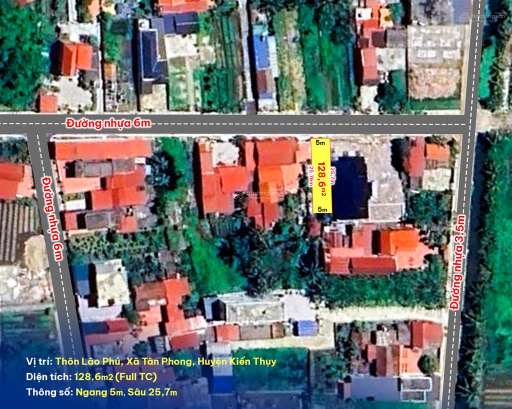 (siêu phẩm) chính chủ cần bán lô mặt đường nhựa thôn lão phú, xã tân phong