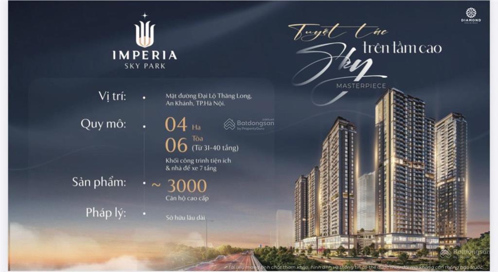Imperia sky park  căn hộ 2 ngủ  đẹp  thoáng