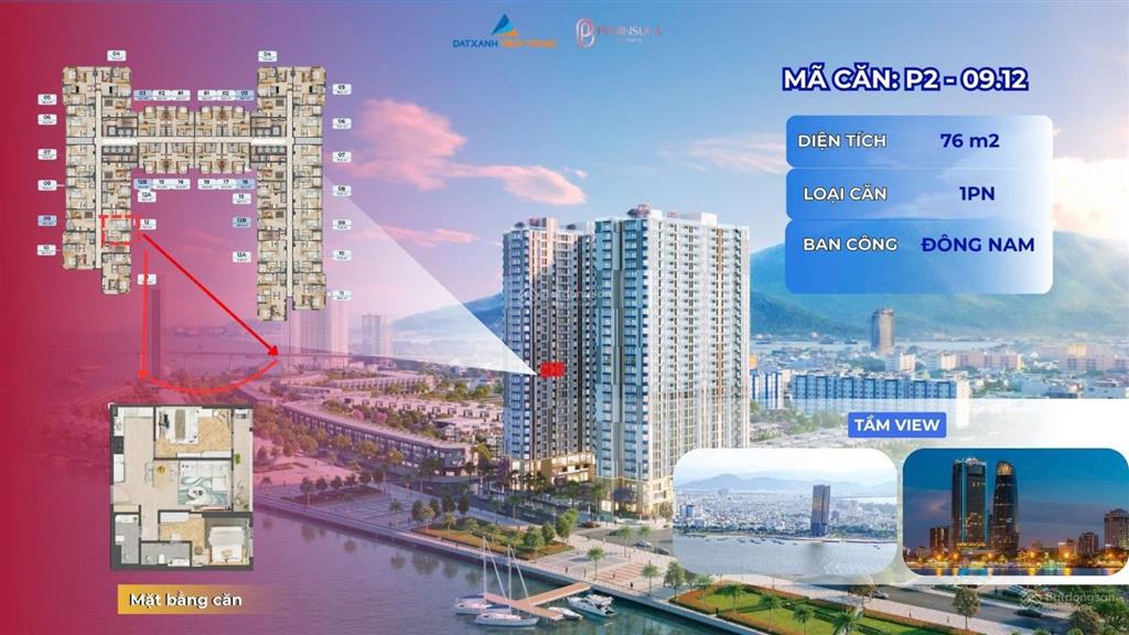 Cực hiếm căn hộ 2 pn view trực diện sông hàn đà nẵng giá tốt nhất thị trường