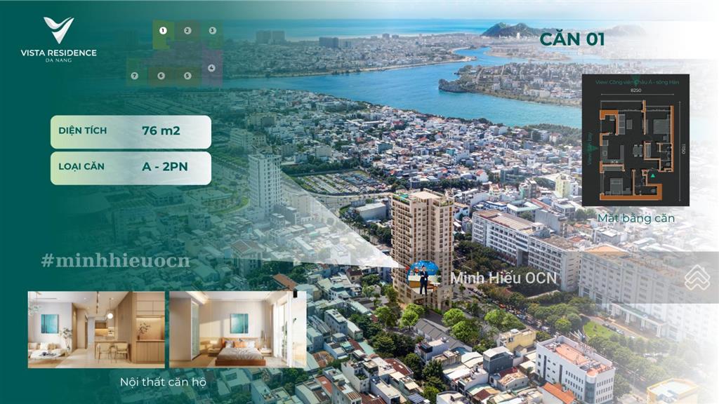 Gấp, gấp cần bán căn góc 2pn view sông hàn  vista residence  gần đà nẵng downtown