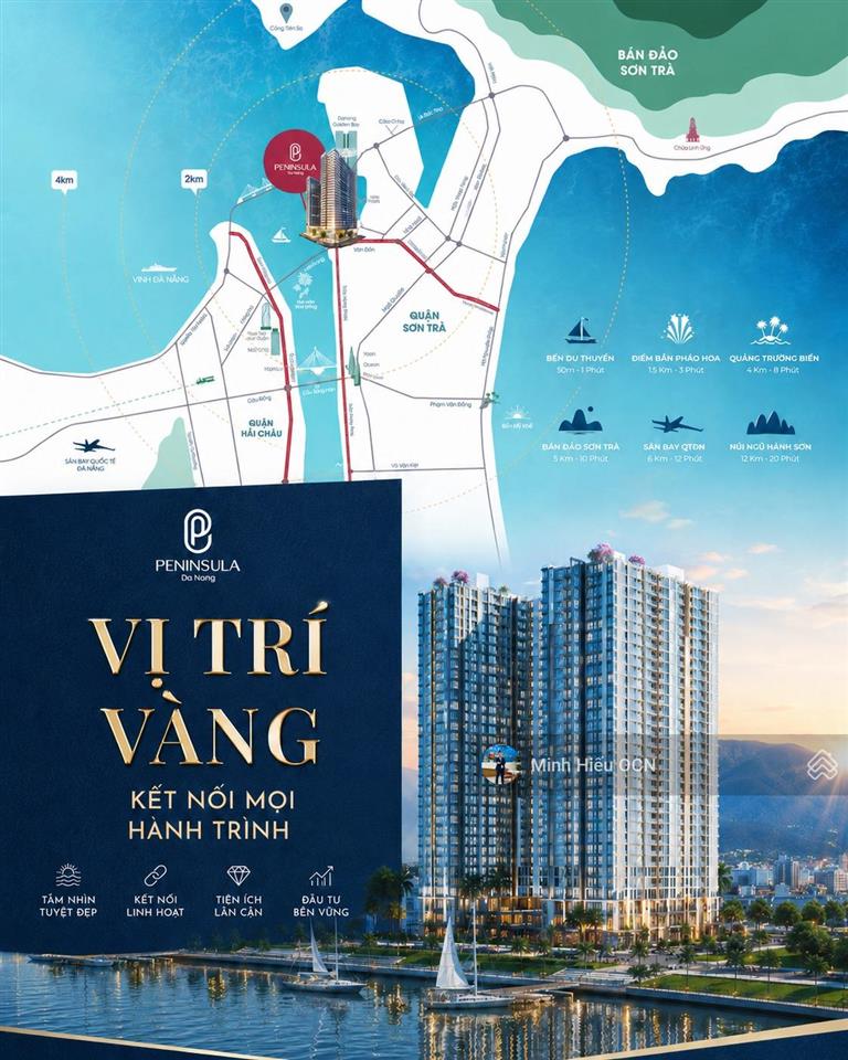 Peninsula đà nẵng 1pn view sông hàn & biển, giá chỉ 3,142 tỷ
