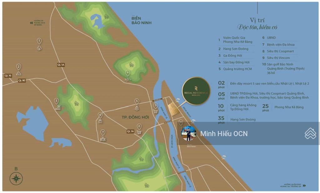 Bán căn hộ hạng sang regal residence signature vị trí kim cương mặt biển bảo ninh võ nguyên giáp