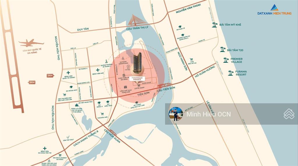 Peninsula private  biểu tượng sống thượng lưu tâm điểm quận hải châu  tầm view vĩnh viễn