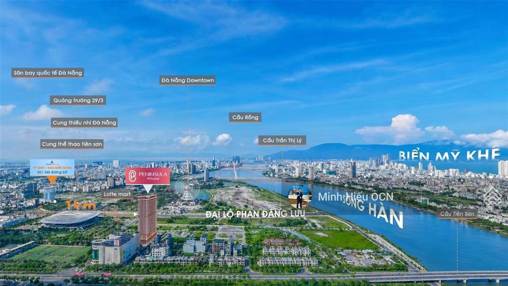 Giá dự kiến chỉ 2,1 tỷ  căn studio 36m2 tại peninsula private  vốn ban đầu bỏ ra 500 triệu