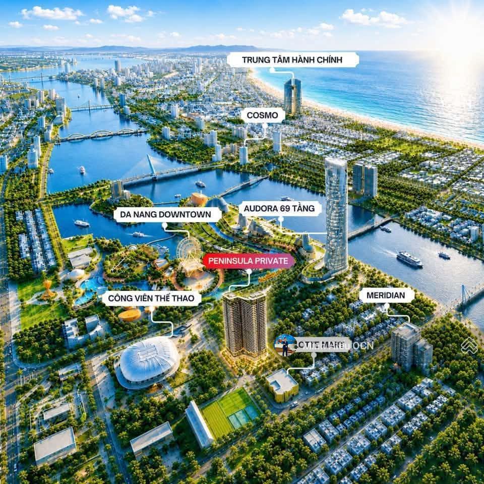 Giá dự kiến chỉ 2,1 tỷ  căn studio 36m2 tại peninsula private  vốn ban đầu bỏ ra 500 triệu