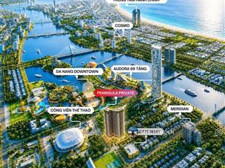 Quỹ căn studio 36 m2 tại peninsula private  dễ khai thác, dễ đầu tư, dòng vốn đầu tư cực tốt