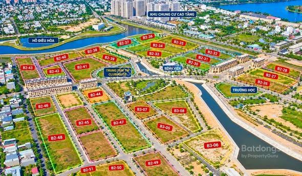 Hàng hiếm bán lô đất 3 mặt tiền 508m² dragon smart city đà nẵng, sổ đỏ riêng, đất ở lâu dài