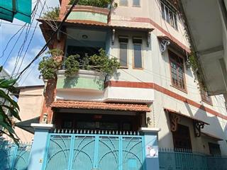 Nhà 4 tầng btct  52m2  ngang 6m  hẻm thông, lô góc  50m ra mặt tiền  7,x tỷ