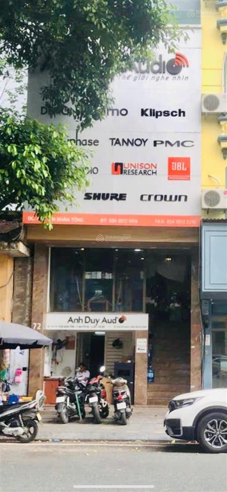 Cho thuê mặt sàn hoặc cả nhà 7 tầng mặt phố trần nhân tông diện tích 72m2, thang máy, đỗ ô tô