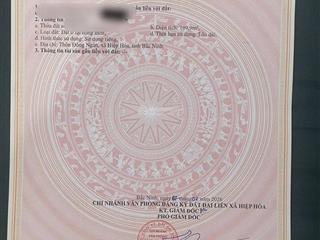 Chính chủ cần tiền ra nước ngoài bán gấp 2 mảnh đất tổng 250m2 đông ngàn, hiệp hoà, bắc giang