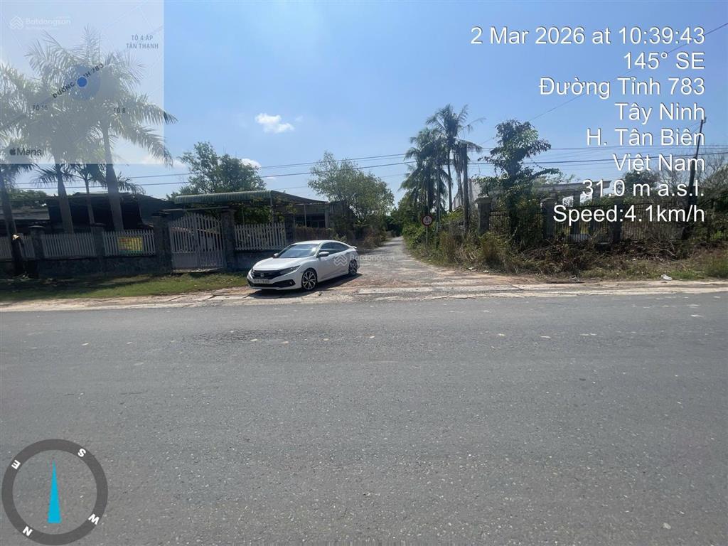 Bán gấp đất tại ấp tân thạnh, đt 783, tân biên, tây ninh, 2,2 tỷ, 1794 m2, 400 tc